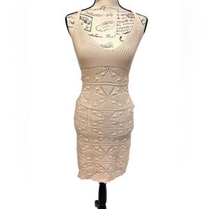 Heartloom Cassidy Tan Sleeveless Knit Dress 100% Cotton EUC Size XS